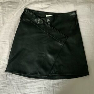 Faux leather skirt